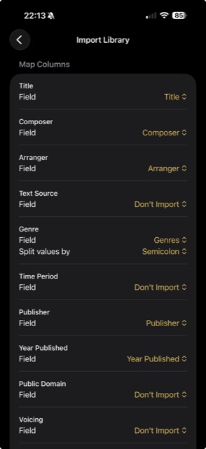 Library Import flow