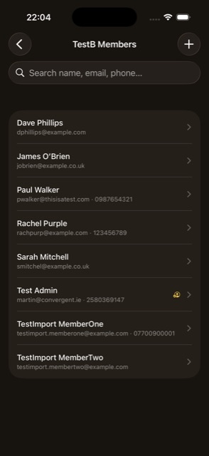 Members list