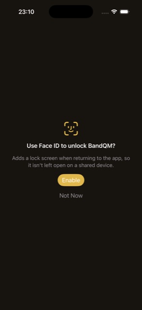 Face ID opt-in prompt