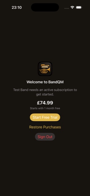 Paywall screen